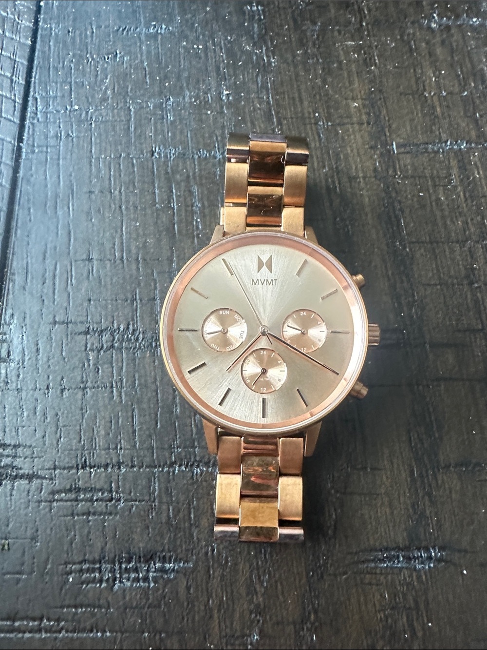 MVMT Rose Gold Multi-Function Bracelet Watch